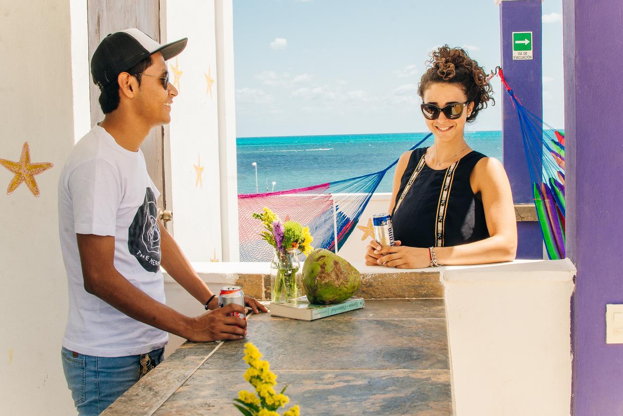 The Mermaid Hostel Beach (Adults Only) Cancún Exterior foto